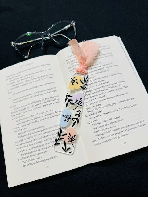 Colorful Flower Bookmark
