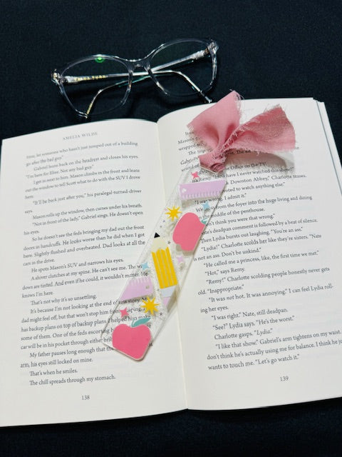 School Days Bookmark-Pink